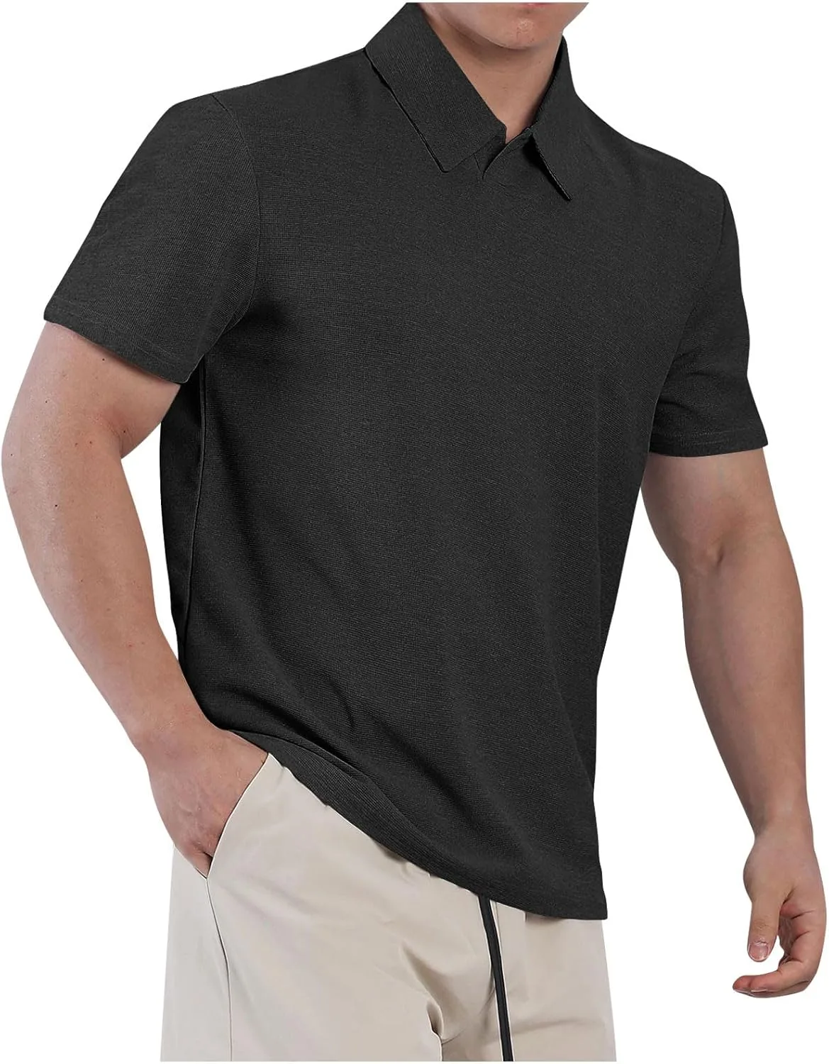 

Футболка-поло для гольфа мужская летняя с коротким рукавом