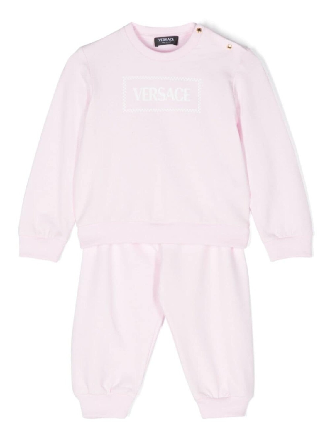 

Versace Kids спортивный костюм с логотипом, розовый