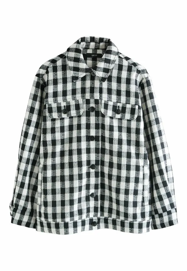 Летняя куртка-рубашка из букле Next, Navy White Gingham