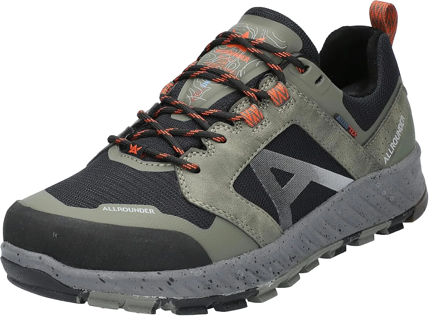 Кроссовки Allrounder от Mephisto Herren Uzero-tex Allrounder By Mephisto, оливковый