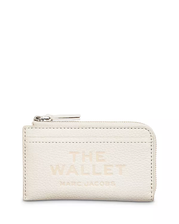 

Кожаный многофункциональный кошелек на молнии сверху Marc Jacobs, белый