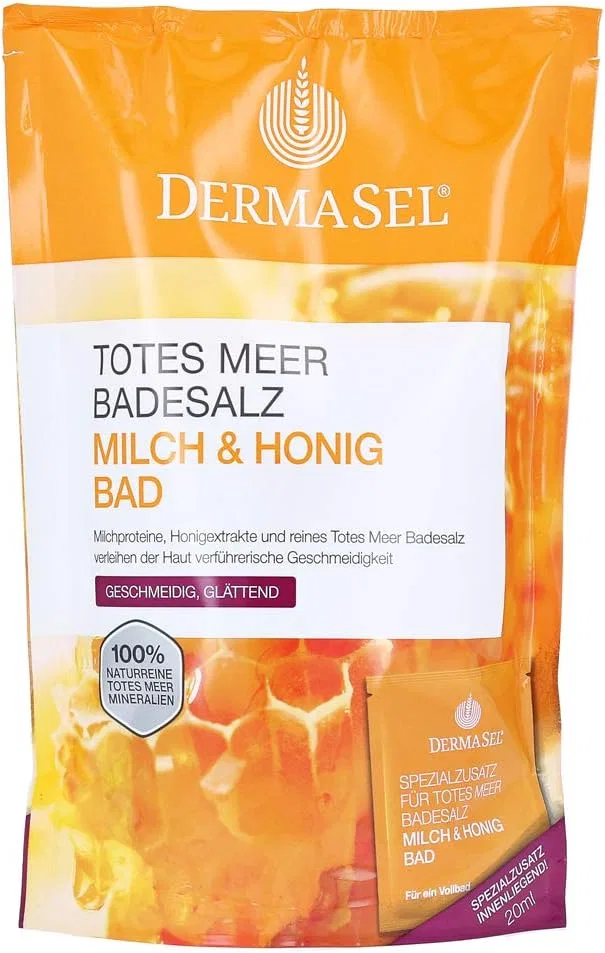 Соль для ванн «Мед и молоко» от DermaSel Spa Dermasel