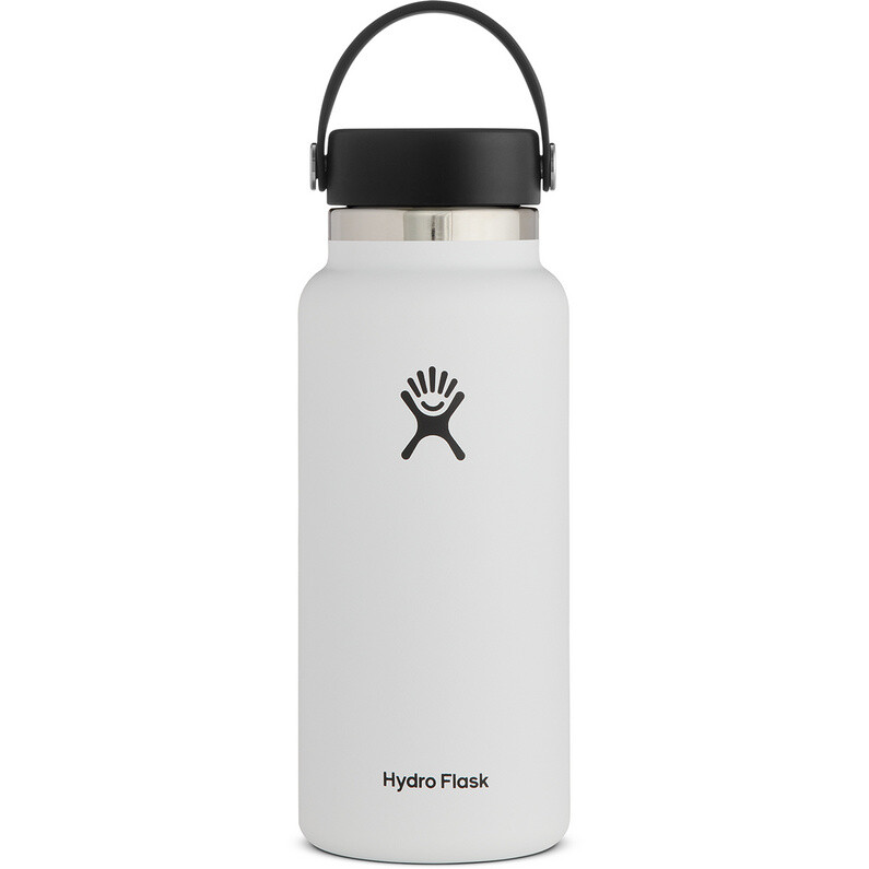 

Изолированная бутылка с гибкой крышкой Hydro Flask, белый
