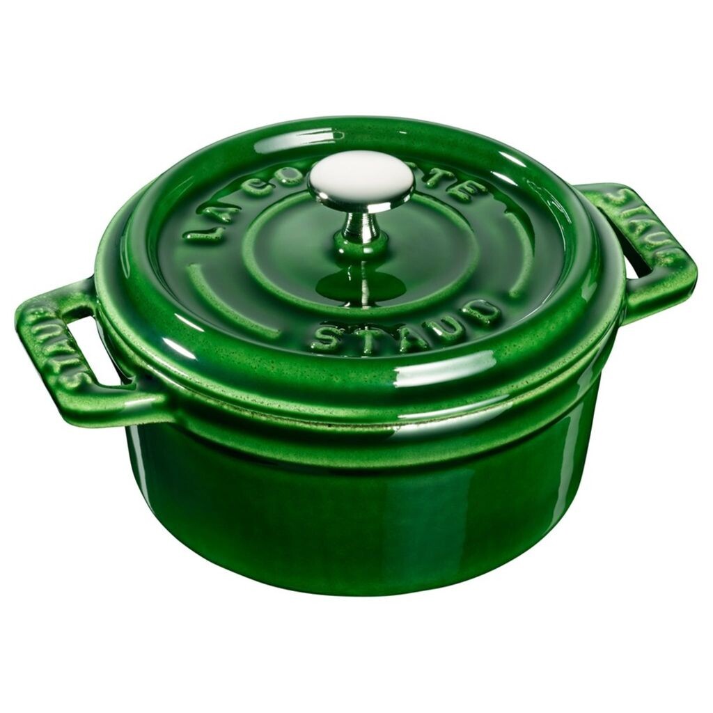 

Staub Mini Cocotte 10см круглая базиликово-зеленая, чугун