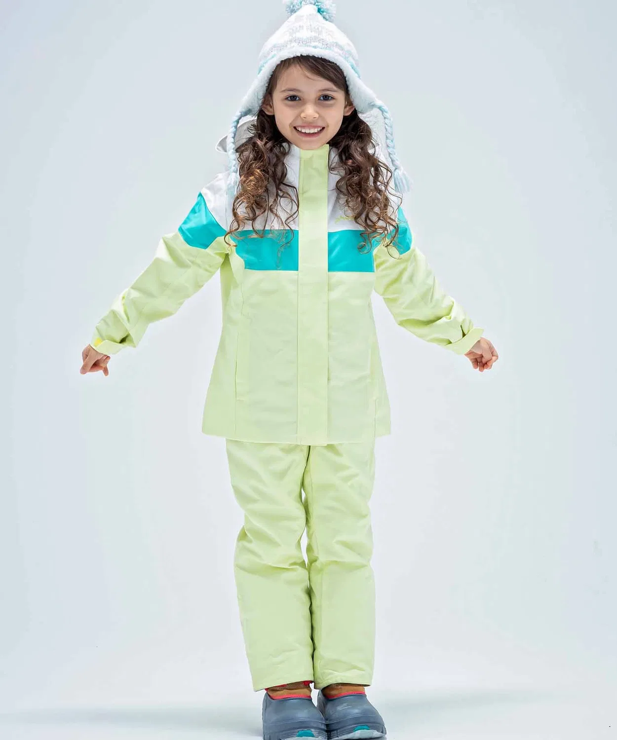 Детский лыжный костюм Ice Tiara Junior Two-piece phenix, желтый