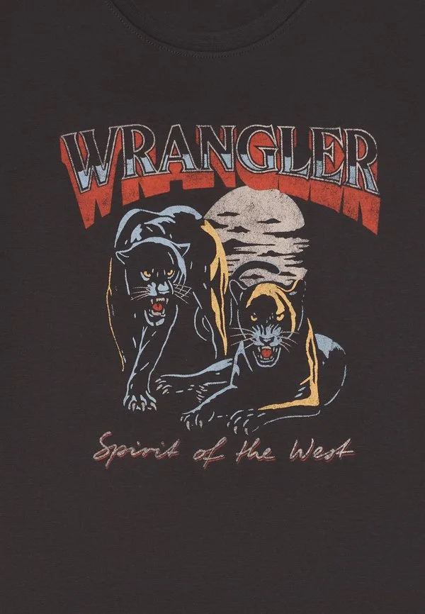 Футболка с принтом ягуара Wrangler, Black — фото 3