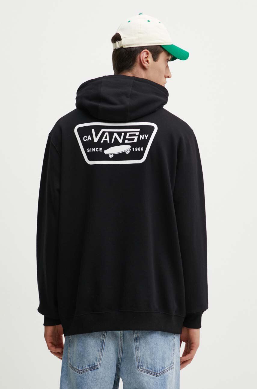 

Хлопковая толстовка Vans, черный