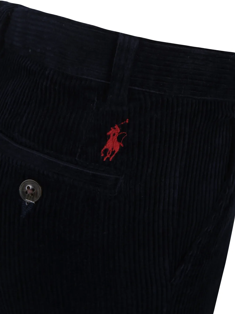 Брюки с вышивкой Polo Pony POLO RALPH LAUREN KIDS, синий — фото 3