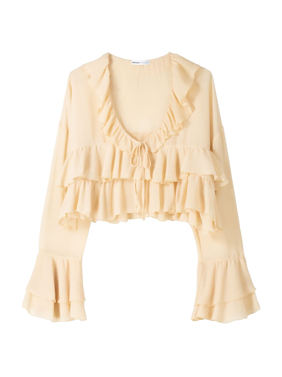 

Блузка Bershka, цвет Light yellow