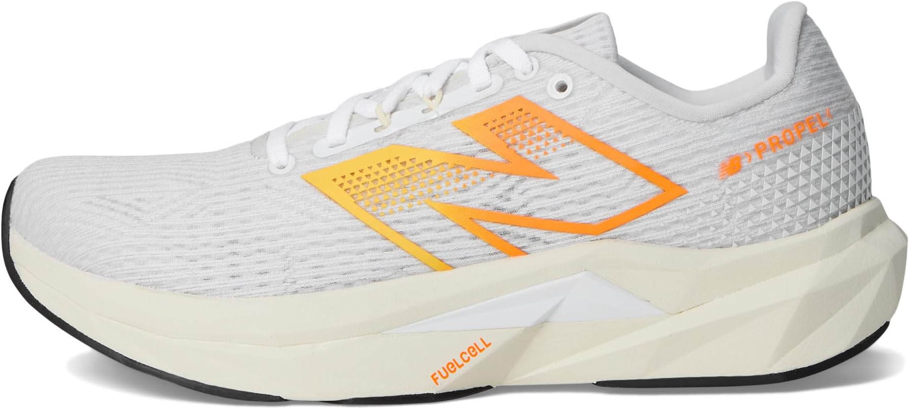 Кроссовки New Balance FuelCell Propel v5, цвет White/Black/Hot Mango — фото 4