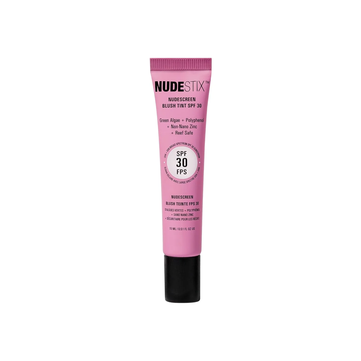 Жидкие румяна-тинт Nudestix Nudescreen Blush Tint SPF 30 - многофункциональные румяна для щек, глаз и губ с минеральным солнцезащитным фильтром | Широкий спектр защиты от UVA/UVB-лучей и синего света, Sunset Rose — фото 2