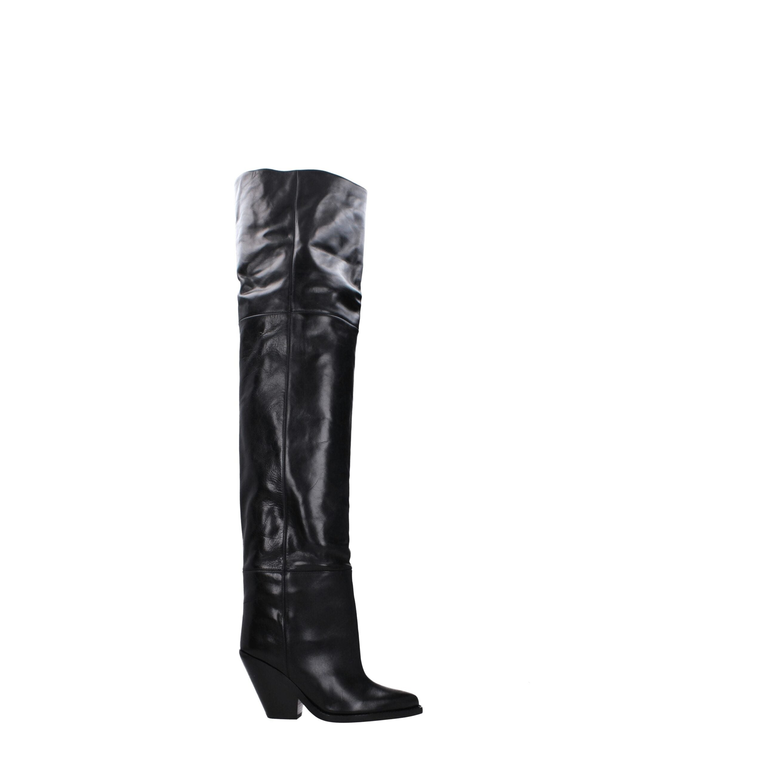 Кожаные женские сапоги Isabel Marant, черный