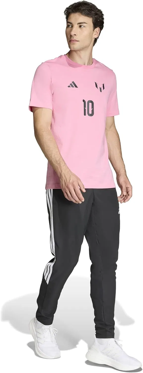 Мужская футболка adidas с изображением Месси и его имени/номера — фото 2