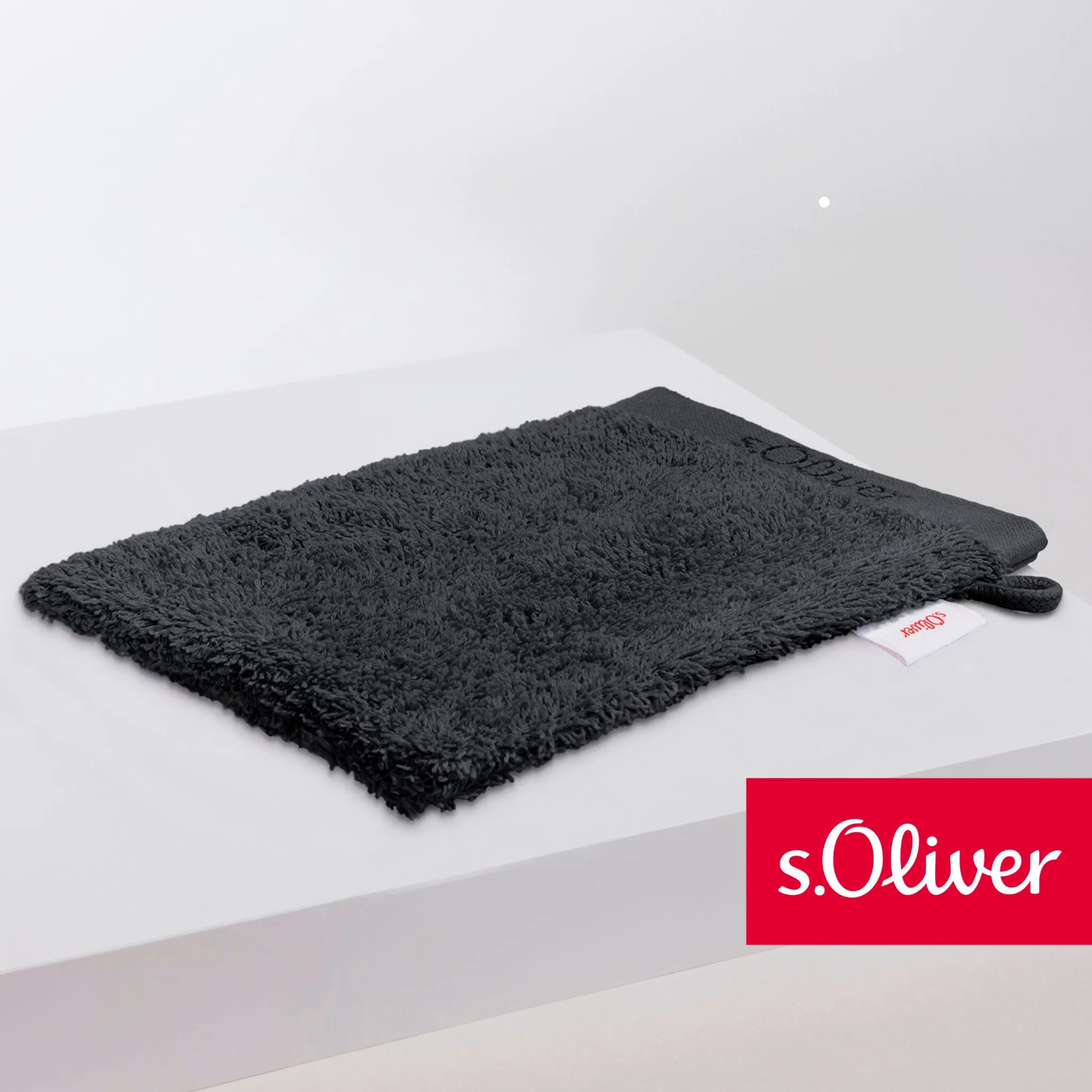 

S.Oliver Рукавицы для мытья «s. Oliver» (1 шт., мочалка 16 х 21 см), особенно мягкая и впитывающая, черный