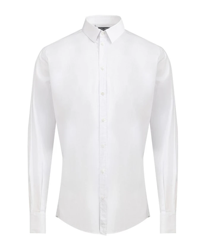 

Белая хлопковая рубашка для мужчин Dolce & Gabbana, белый