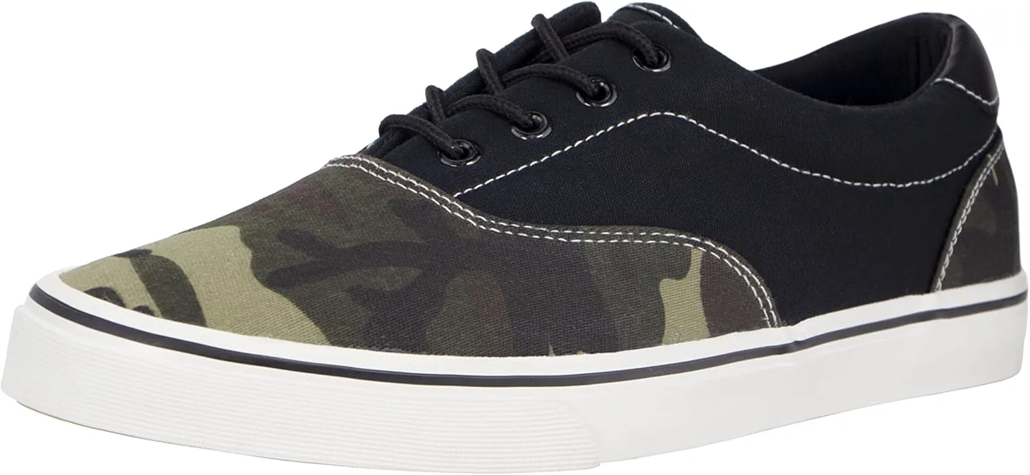 

Мужские черные классические низкие кеды из ткани с мягкой стелькой, модные повседневные туфли для мужчин, удобная обувь для ходьбы TOBER, камуфляж