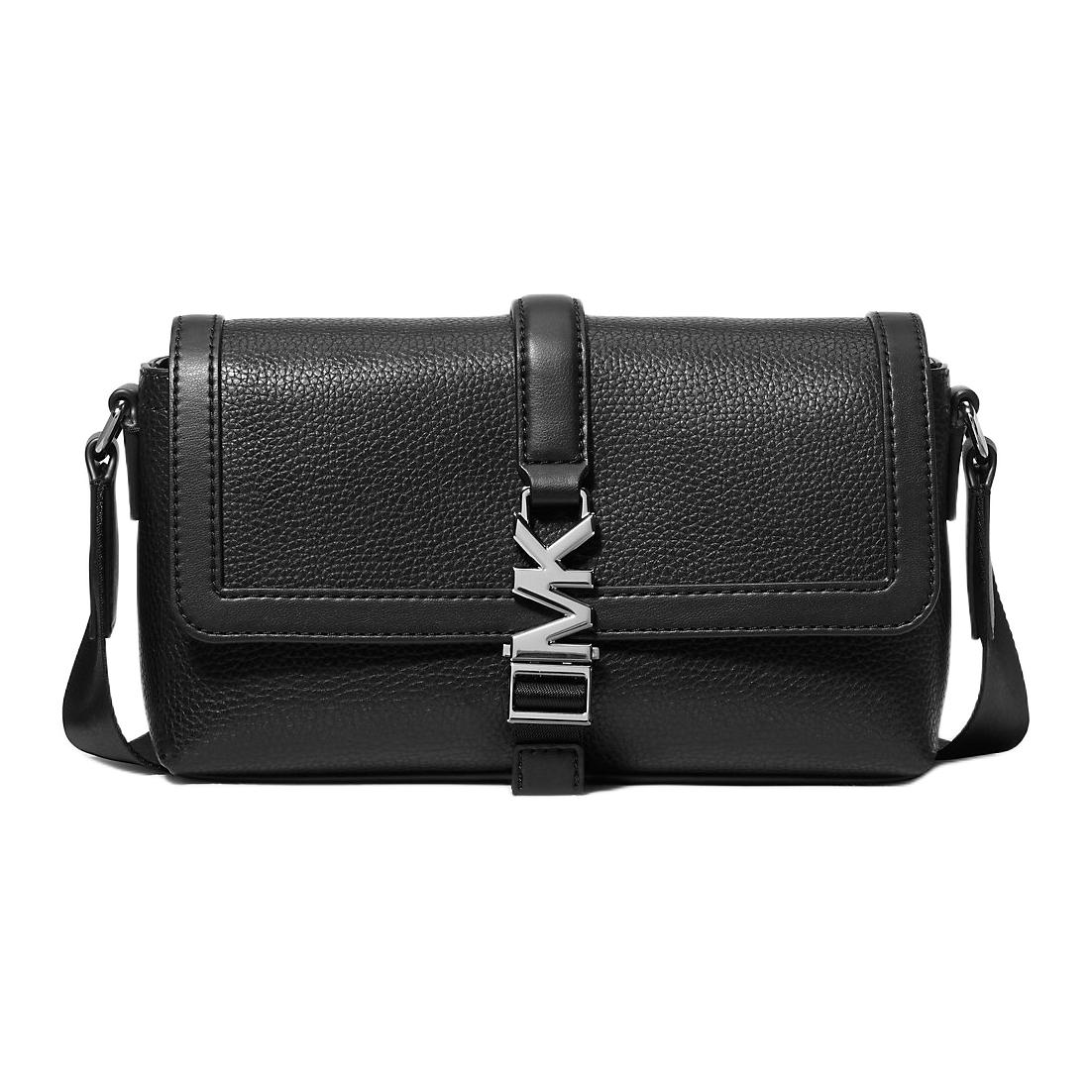 

MICHAEL KORS Личи зерновая кожаная поясная сумка мужская черная