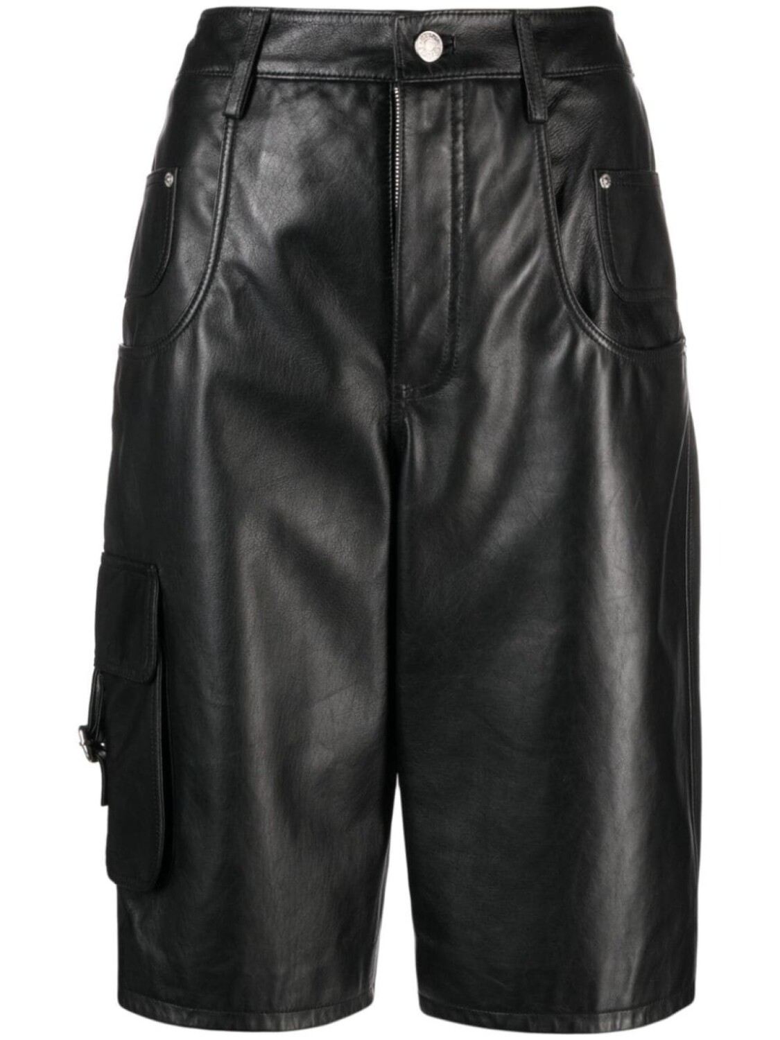 

MOSCHINO JEANS кожаные шорты, черный
