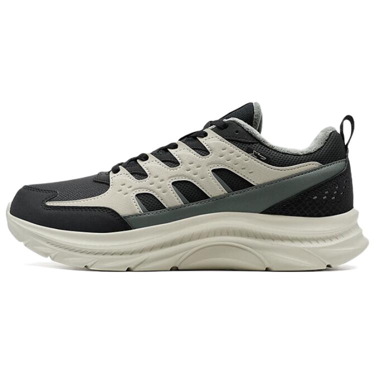 

XTEP Нескользящие теплые повседневные кроссовки с низким верхом, мужские, черные, бежево-зеленые