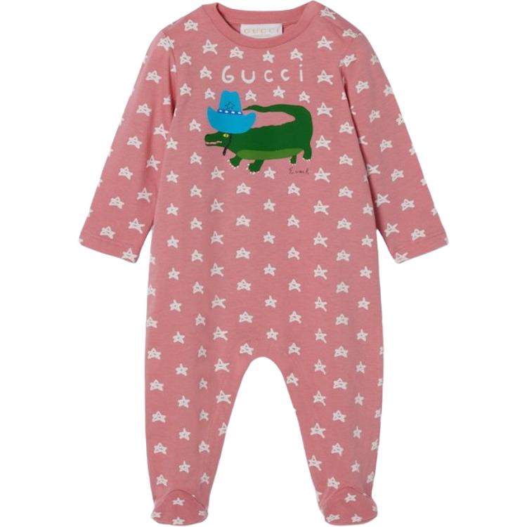 

Комбинезон FW25 Pre Fall Kids' Collection Infant And Toddler GUCCI, ярко-розовый