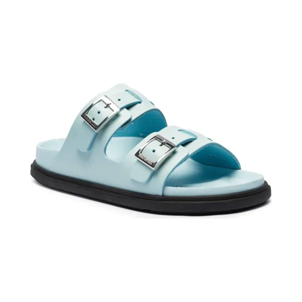 Кожаные тапочки St Barths Birkenstock, синий