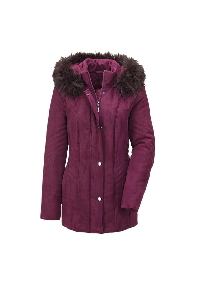 

Короткий размер: стеганая куртка с капюшоном Goldner, цвет pflaume, Коричневый, Короткий размер: стеганая куртка с капюшоном Goldner, цвет pflaume