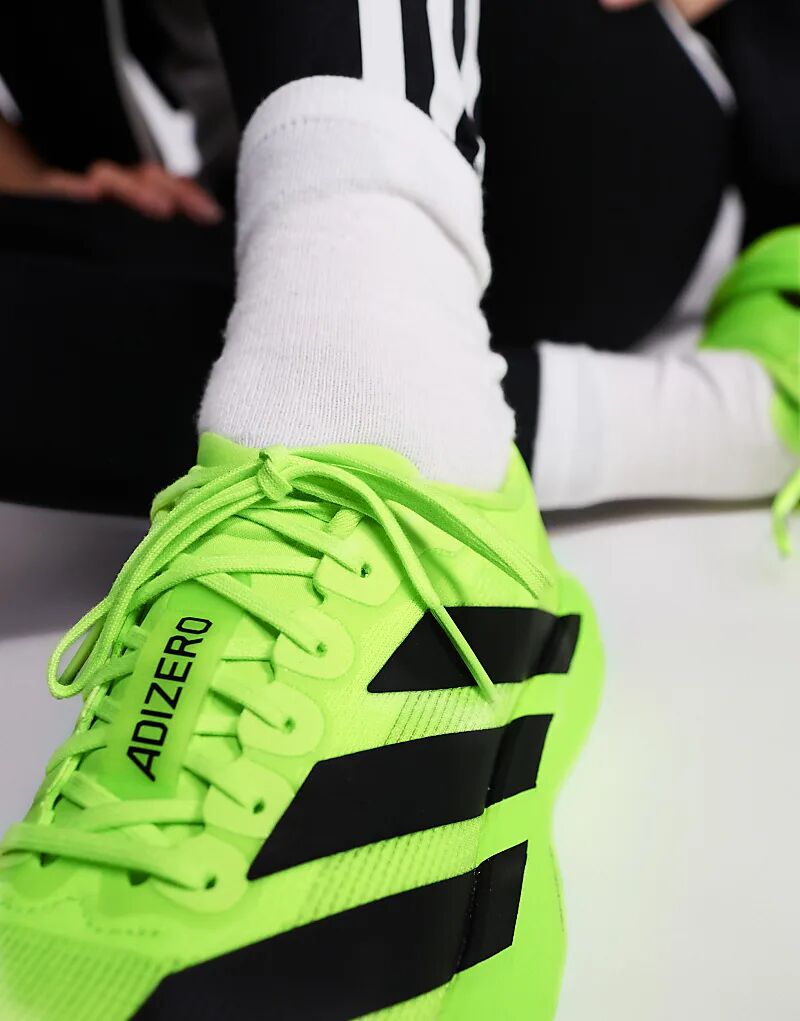Кроссовки Adidas Running Adizero EVO SL ярко-желтого цвета — фото 3