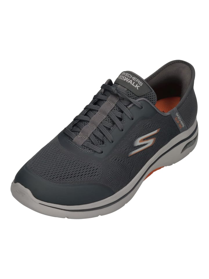 

Кроссовки на шнуровке Skechers, серый