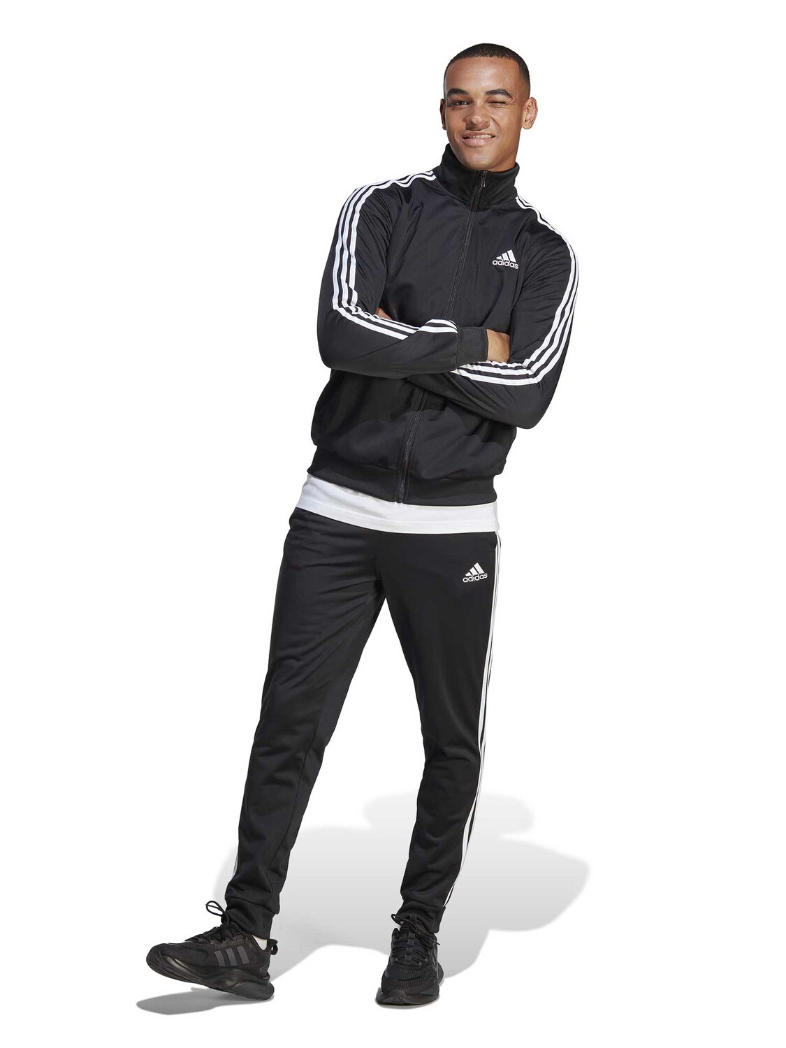 

Спортивный костюм Adidas Sportswear Sportswear Basic 3-Stripes, черный