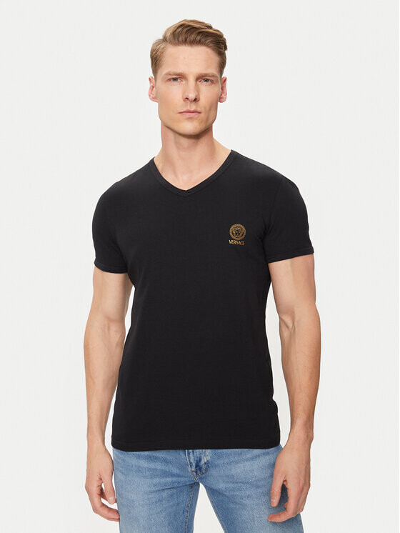 

Футболка стандартного кроя Versace, черный
