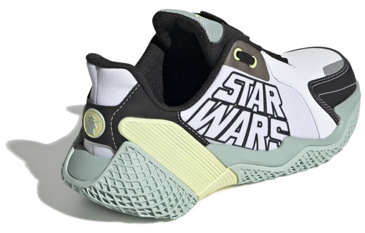 Кроссовки детские STAR WARS GS Low-top белые/зеленые Adidas — фото 3