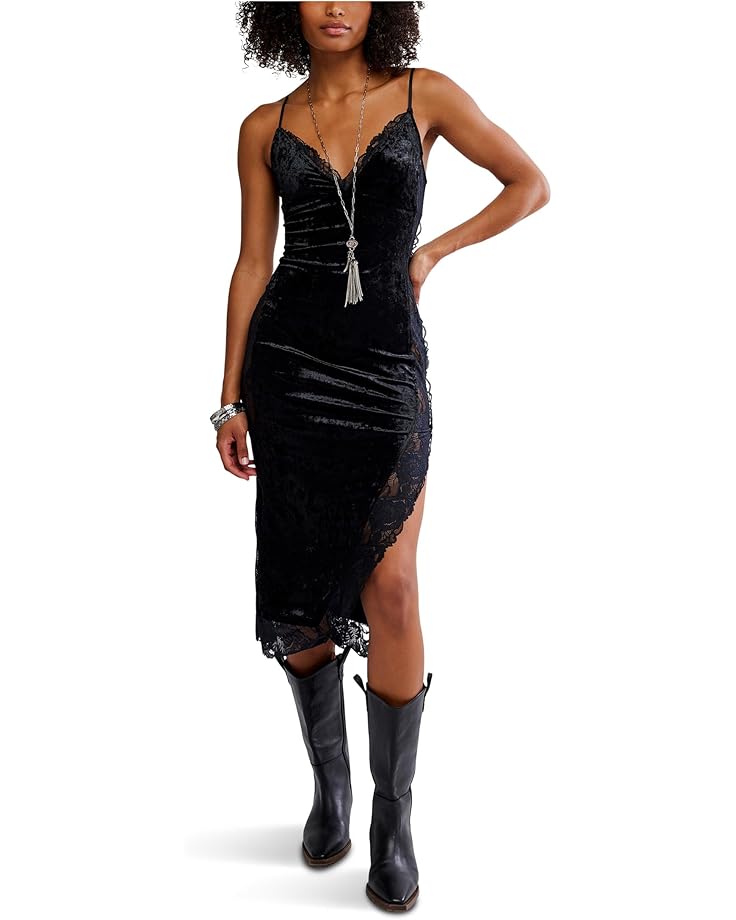 

Женское нижнее белье Free People Raise A Toast Midi Slip, Black