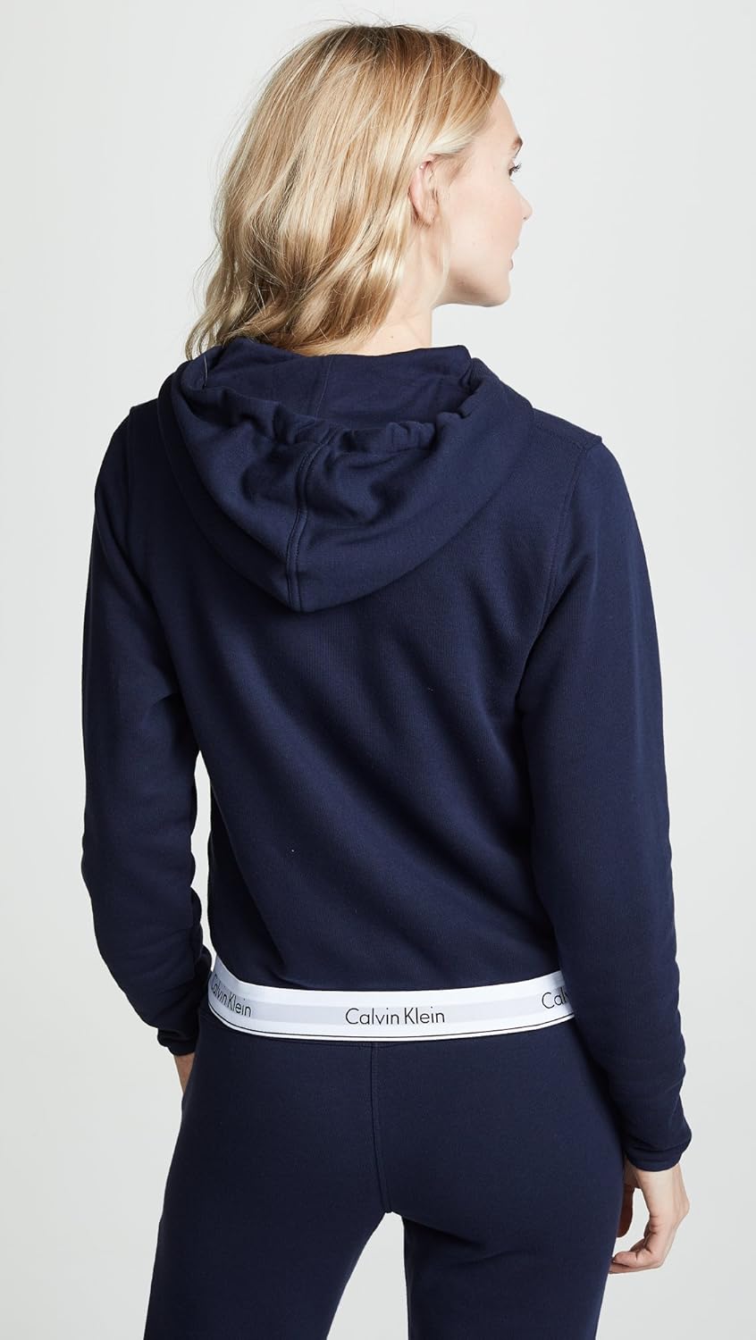 

Calvin Klein Modern Cotton Loungewear Топ с капюшоном на молнии для сна, Shoreline