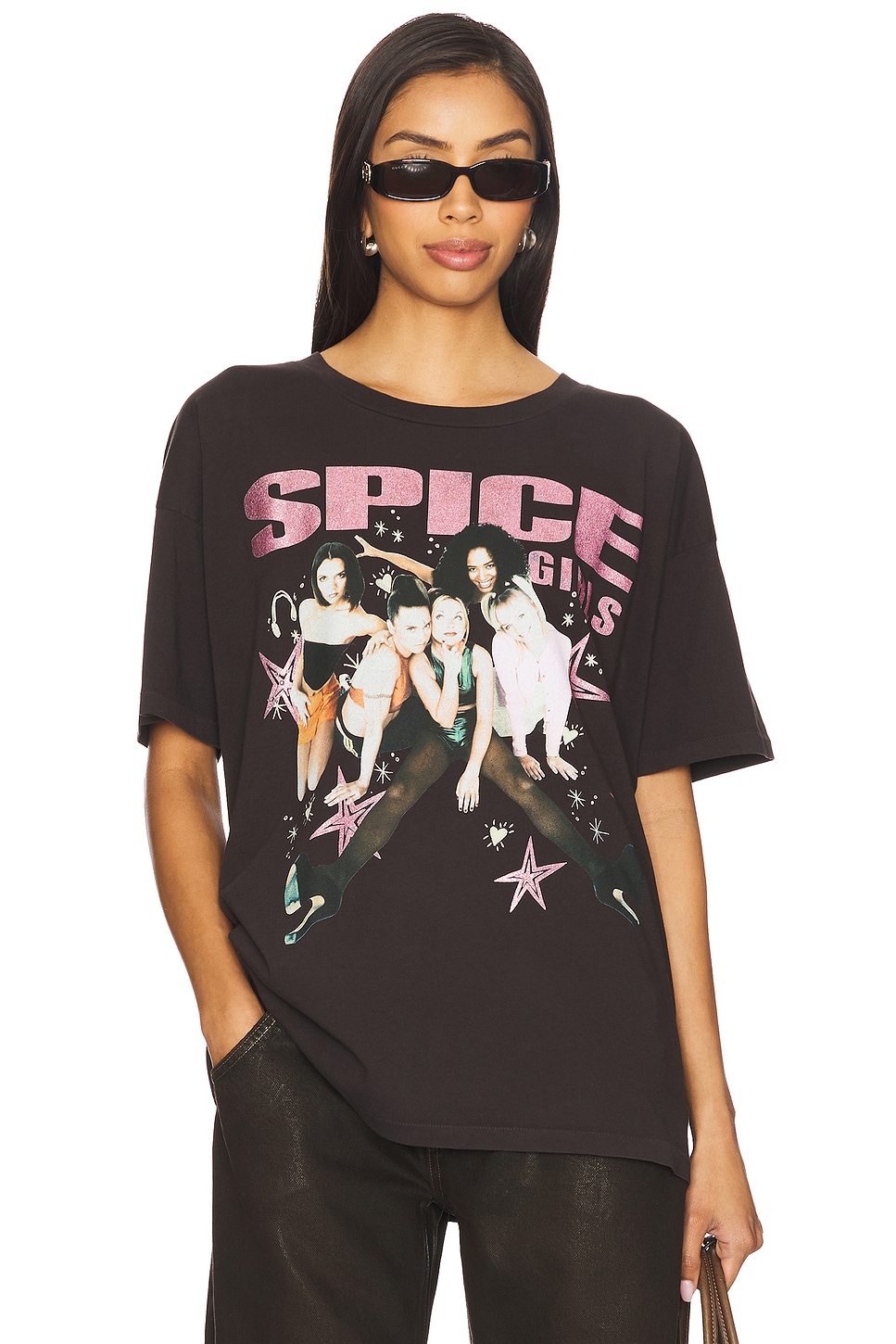 

Футболка с рисунками Spice girls от Daydreamer, reactive black