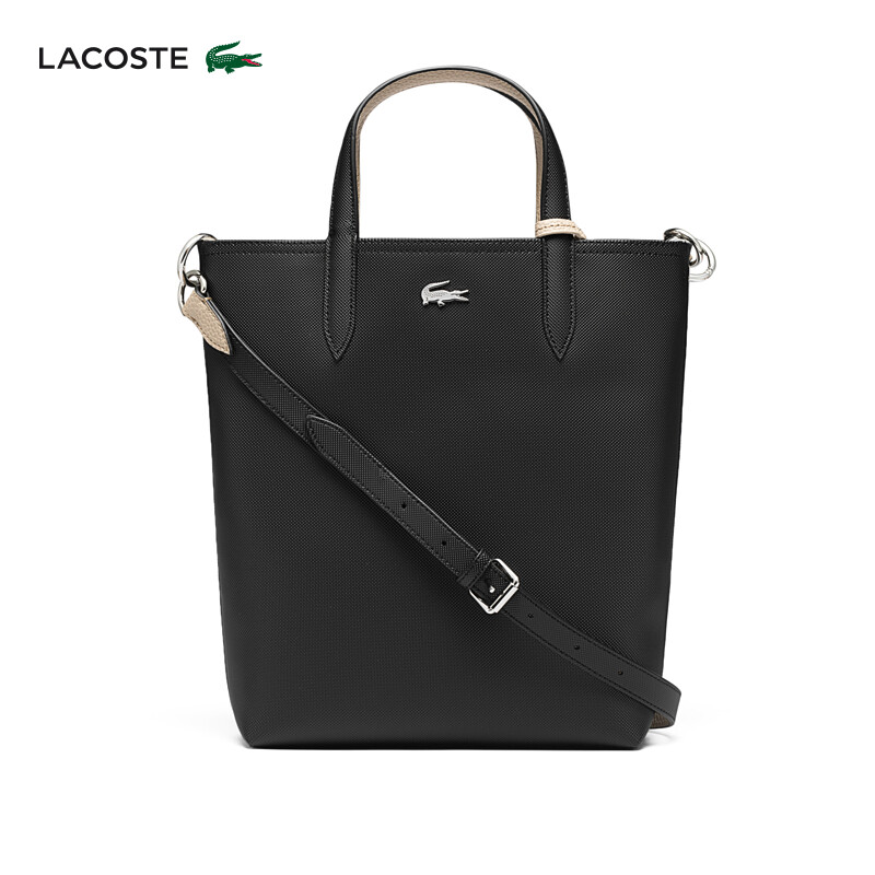 

Сумка женская Lacoste из крокодиловой кожи, черный / хаки