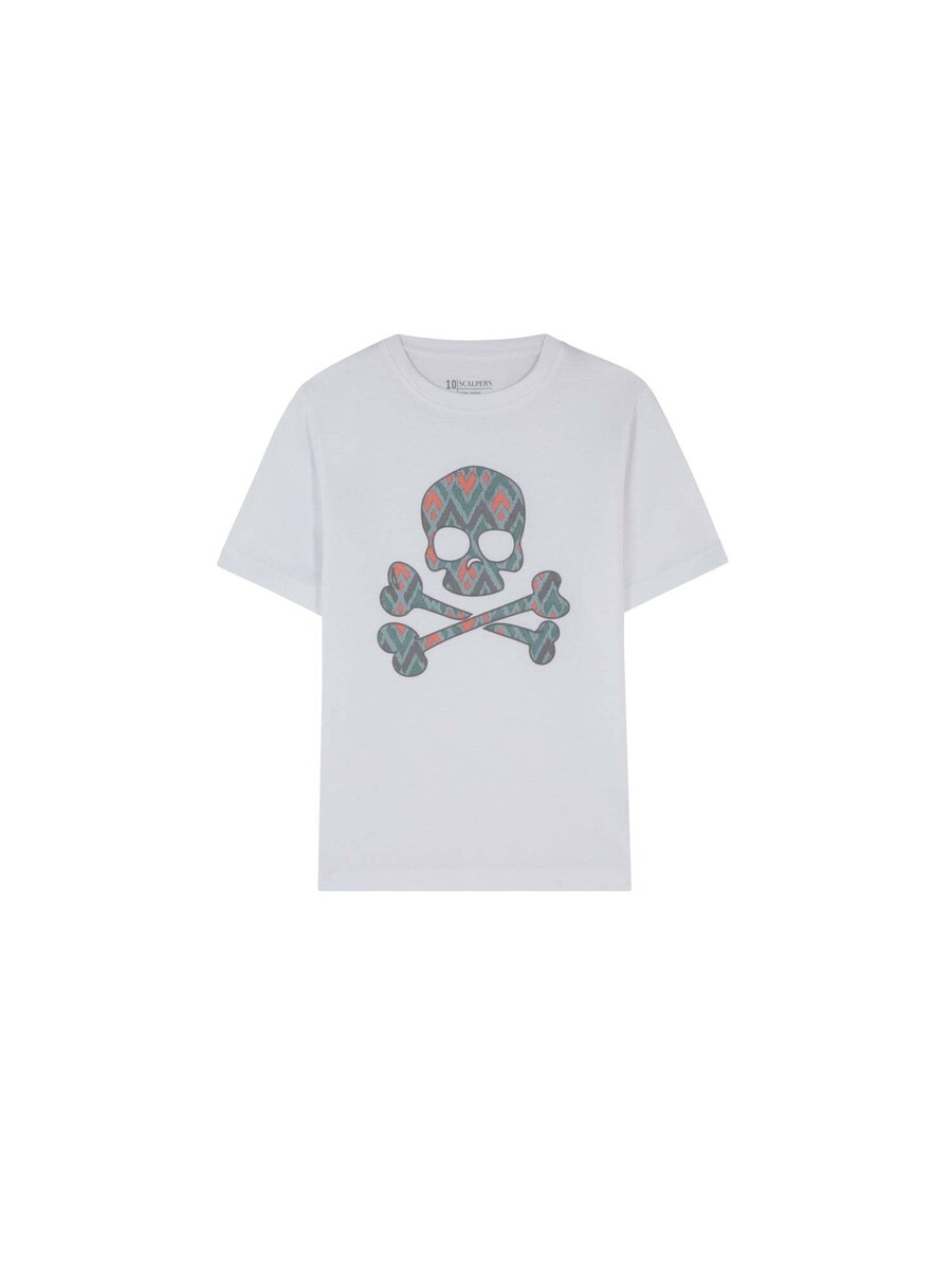 

Рубашка Scalpers Ikat Skull, белый