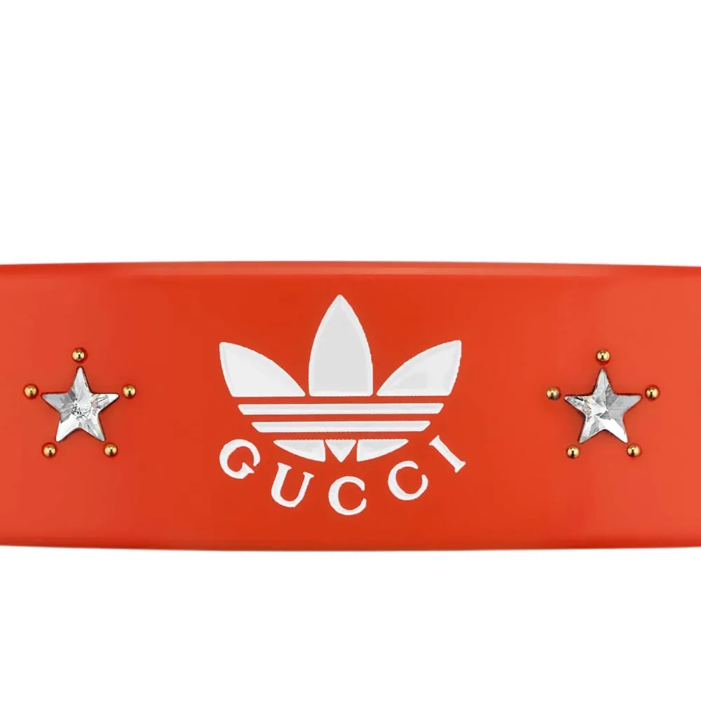 Adidas Resin, Metal, Enamel заколки для волос GUCCI, оранжевый — фото 3