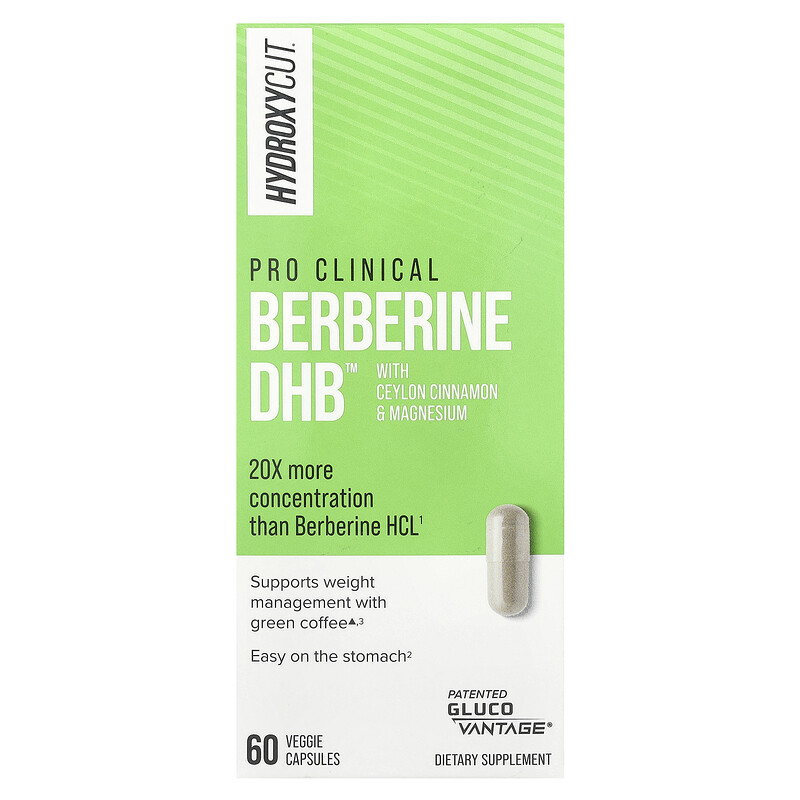 

Hydroxycut, Pro Clinical, берберин DHB , 60 растительных капсул