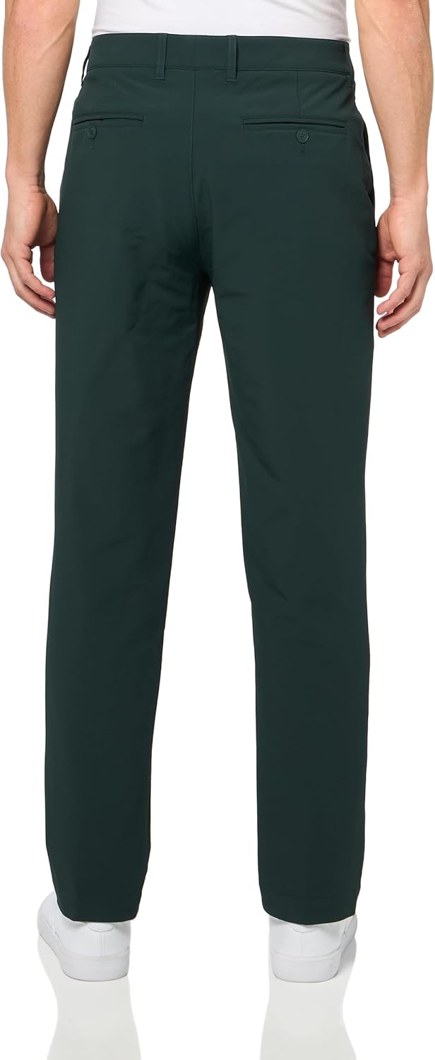 Мужские спортивные утепленные гольф-штаны Lacoste Slim Fit с водоотталкивающей пропиткой, Forest Green — фото 2