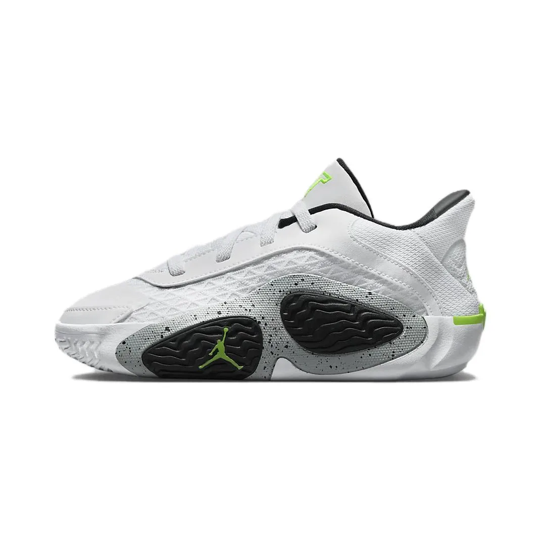 Jordan Детские баскетбольные кроссовки Tatum 2 Slip Resistant Low top белые черные серые для детей 3-7 лет