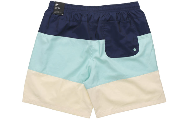 Шорты colorblock quick dry woven sports shorts blue Nike, синий — фото 2