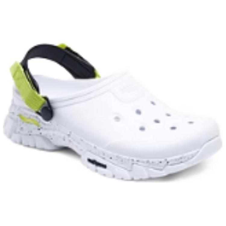 Skechers Клоги женские белые черные желтые, цвет White Black Yellow — фото 3