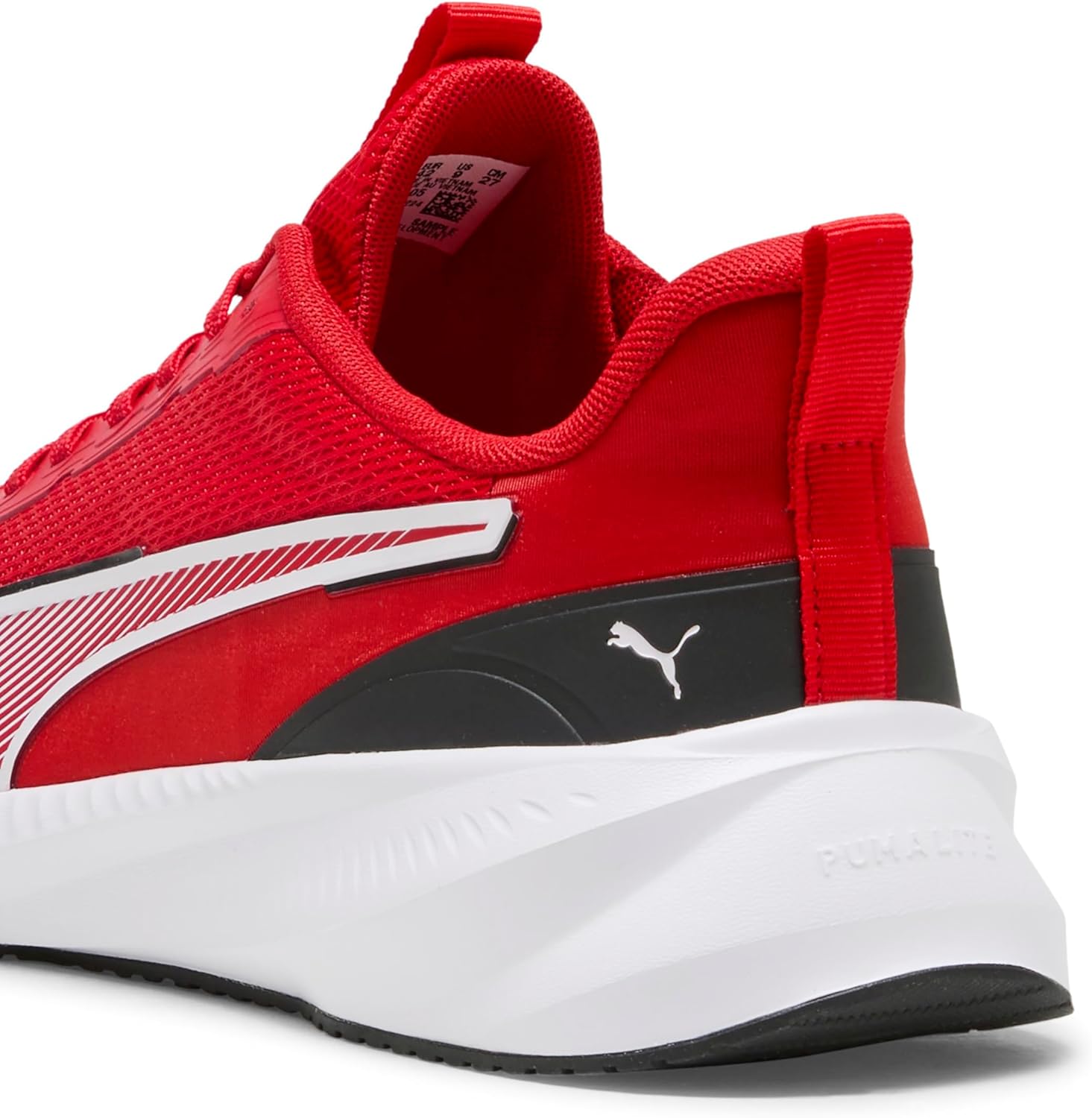 Кроссовки PUMA Unisex-Adult Flyer Lite 3, белый/черный/красный — фото 2