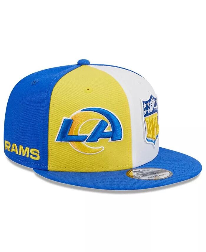 

Мужская бейсболка Royal Los Angeles Rams 2023 Sideline 9FIFTY Snapback золотого цвета New Era, золотой