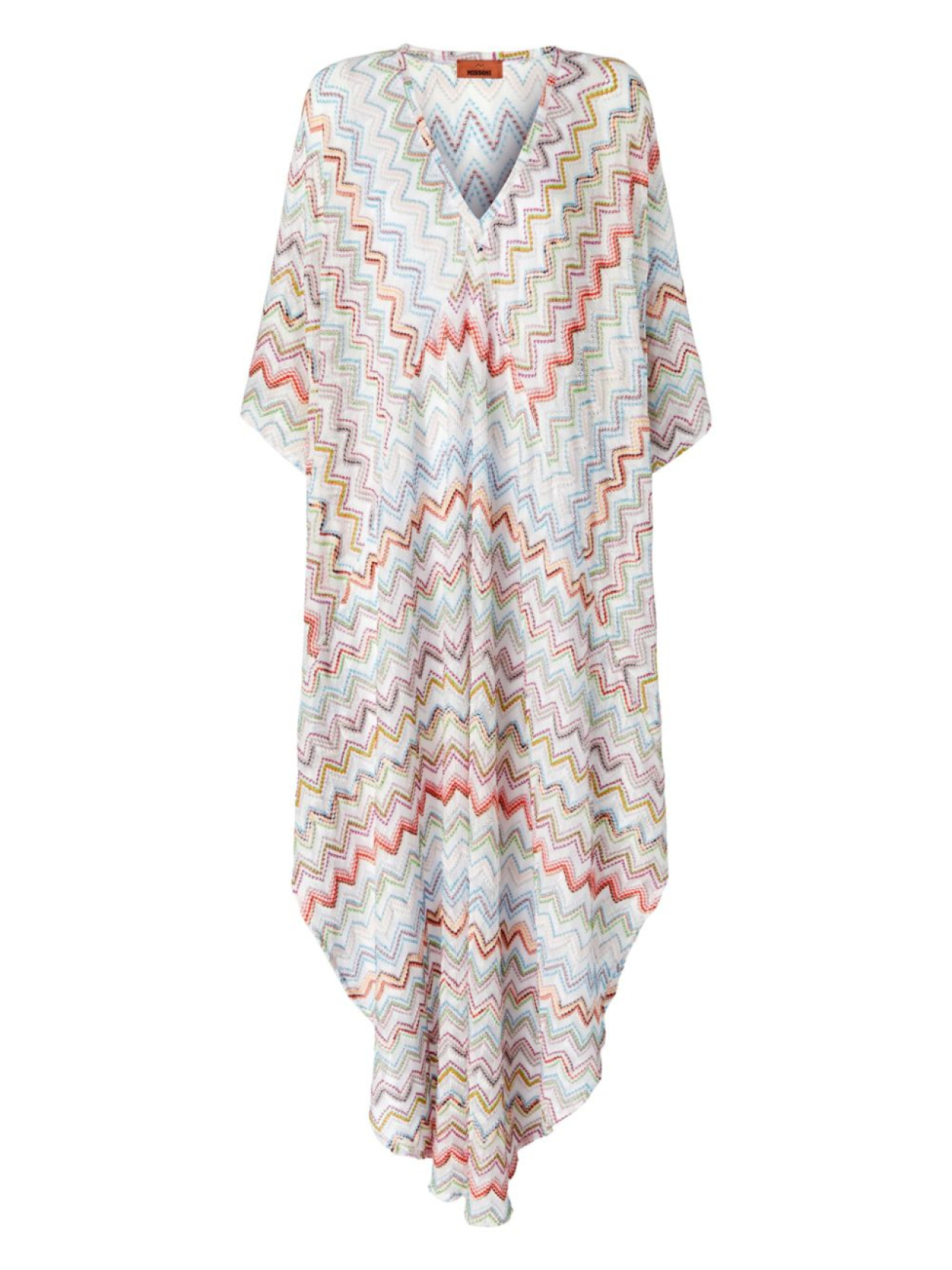 

Missoni платье макси с узором зигзаг, белый