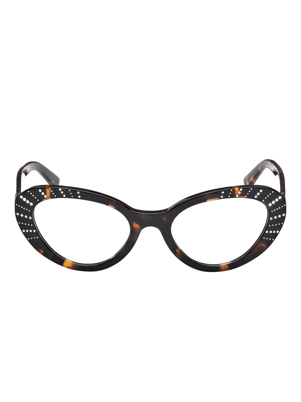 

Очки «кошачий глаз» с декором GUESS EYEWEAR, коричневый