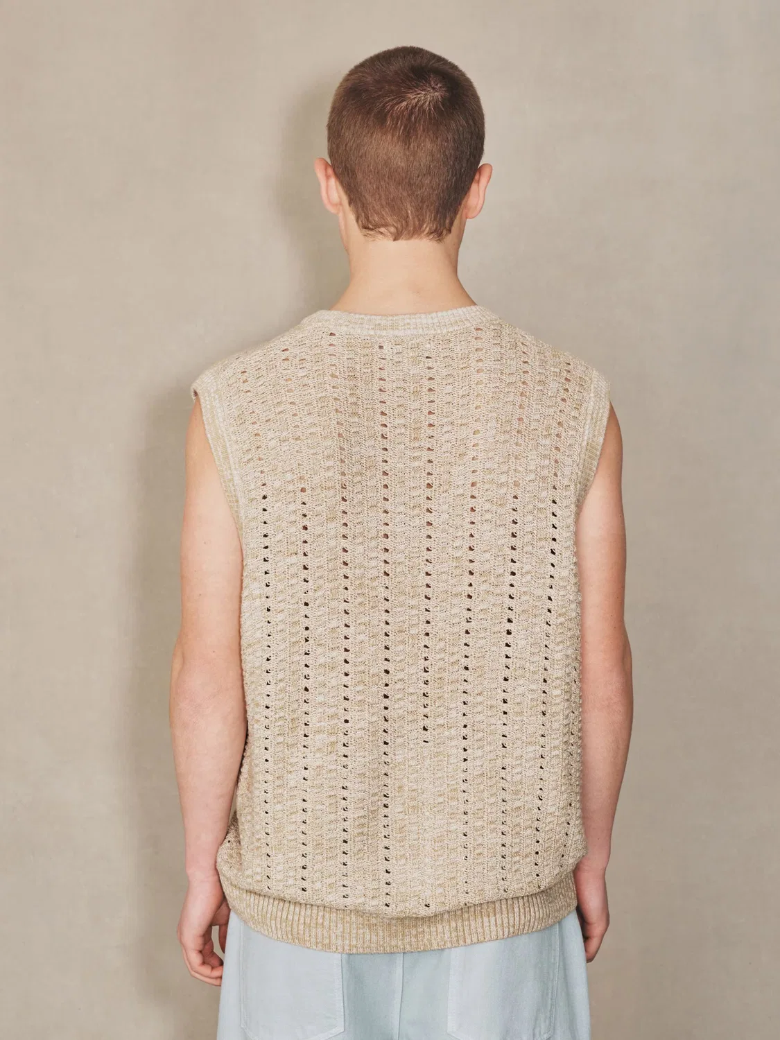 Жилет-свитер Next, Mottled Beige — фото 3