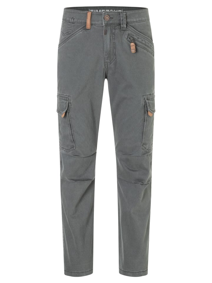 

Брюки-карго, классический крой, карманы, хлопок, застежка-молния, серый цвет Timezone