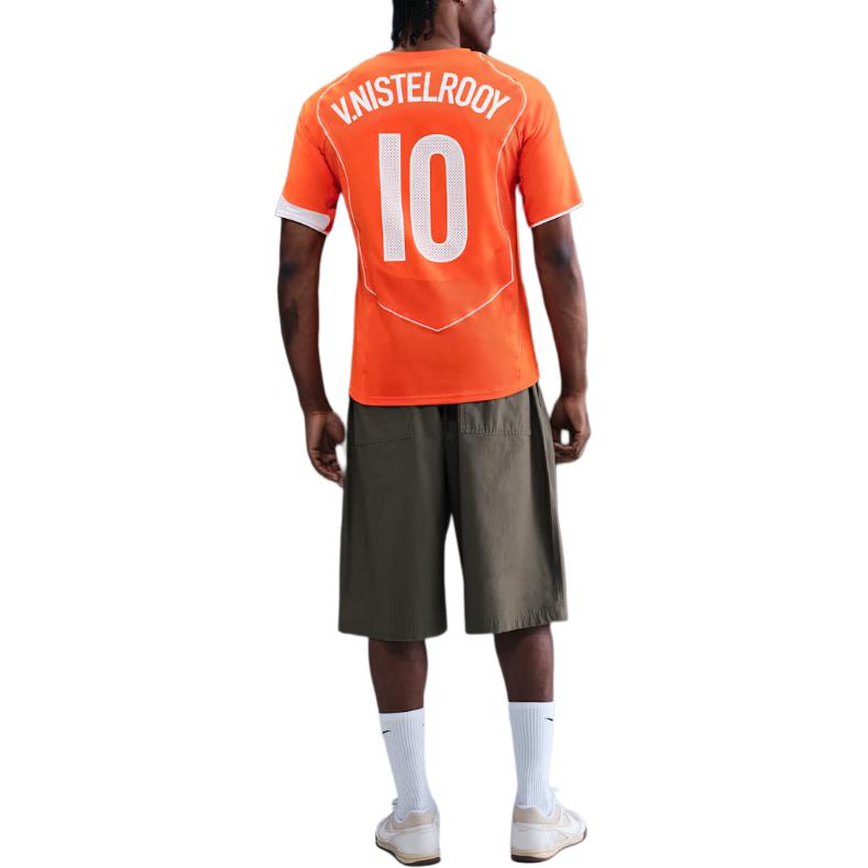 Футболка Ruud Van Nistelrooy Netherlands 2004 Total 90 Reissue мужская реплика Nike, оранжевый — фото 4