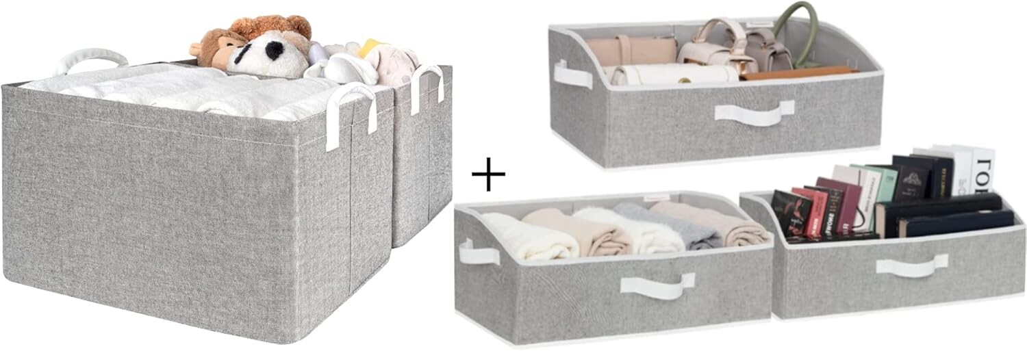 

Хранение Works Контейнеры для хранения из 5 упаковок для полок с металлическим каркасом, декоративные коробки для хранения StorageWorks